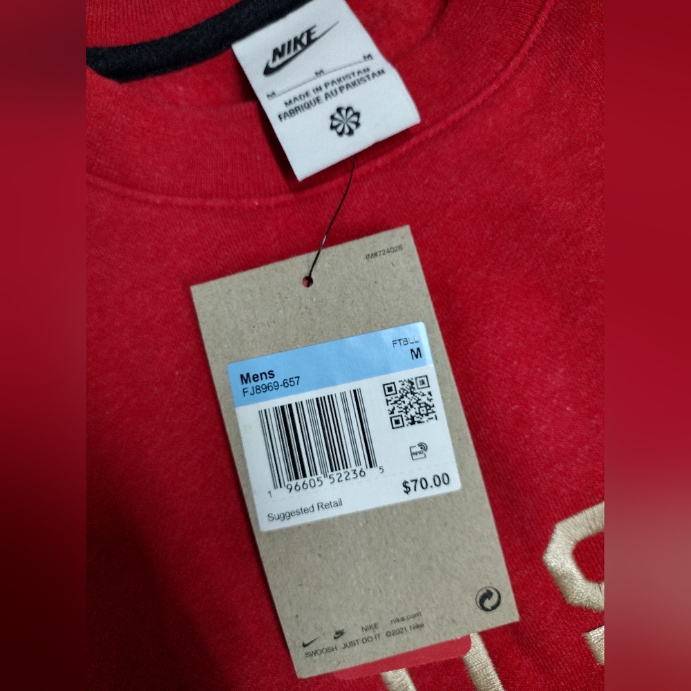 Nike Ohio State buckeyes Crew neck Sweatshirt Men's size M NEW!! 🔥 - Picture 9 of 9